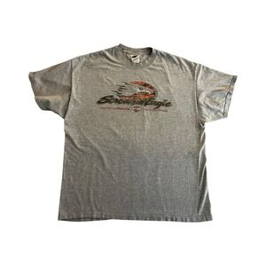 VINTAGE Harley Davidson Shirt Mens XL Gray Screamin' Eagle Made USA Savannah GA
